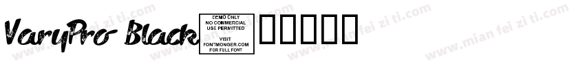 VaryPro Black字体转换